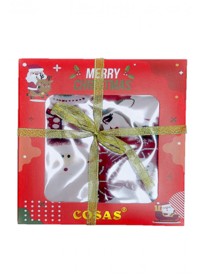 Set de 4 sosete parfumate, cu motive de Craciun